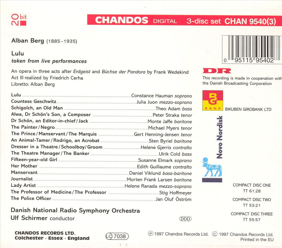 Berg: Lulu cover art