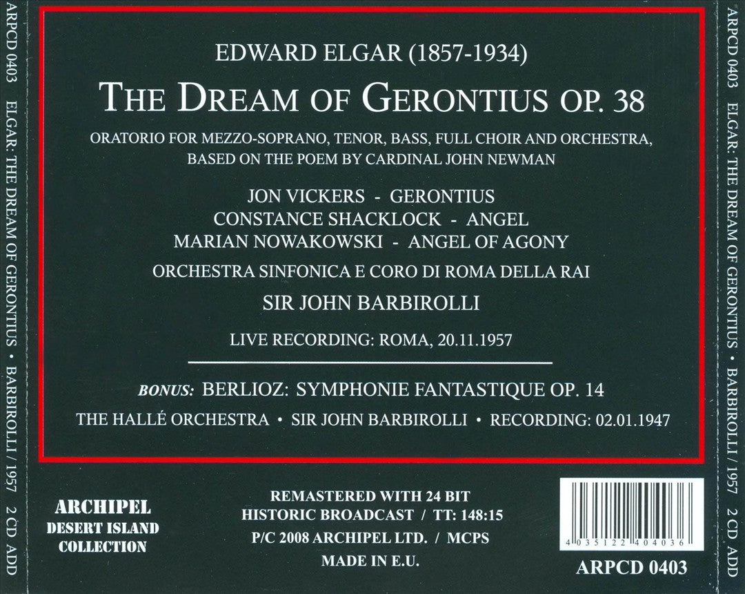 Elgar: The Dream of Gerontius cover art