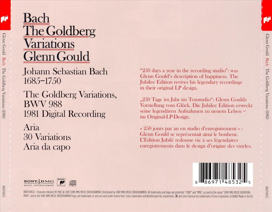 Bach: The Goldberg Variations [1981 Recording] cover art