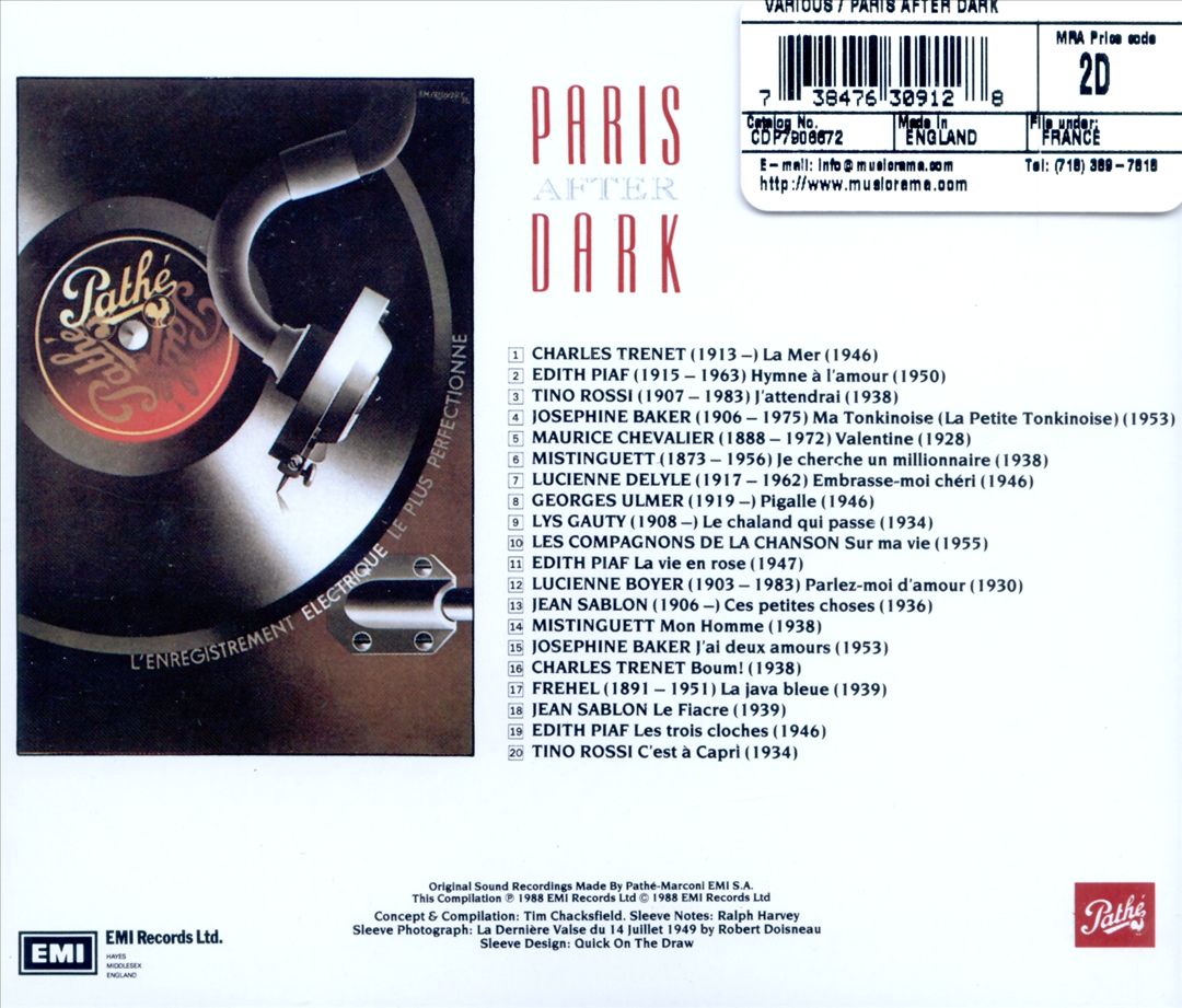 Paris After Dark [EMI] cover art