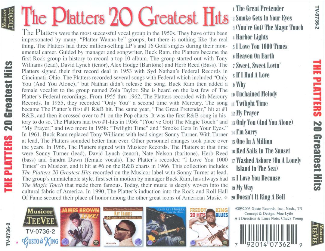 20 Greatest Hits [TeeVee] cover art