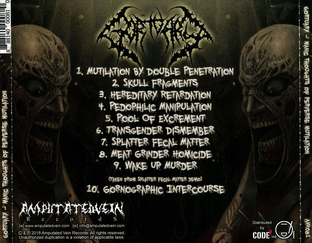 Manic Thoughts of Perverse Mutilation cover art