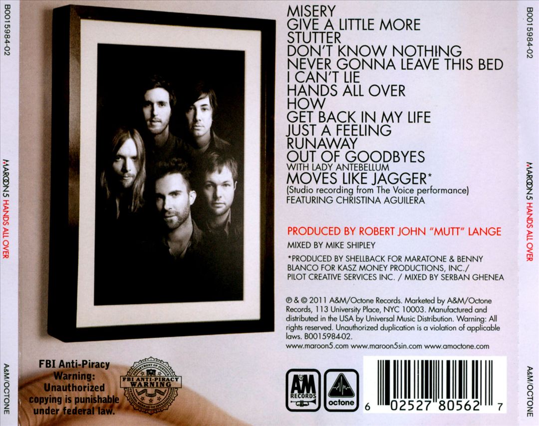 Hands All Over [Bonus Track] cover art