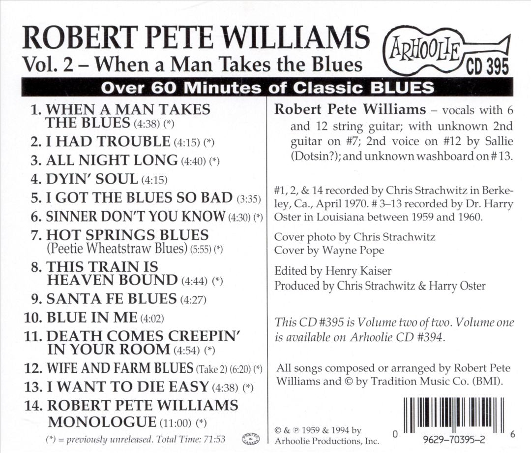 Robert Pete Williams, Vol. 2 cover art