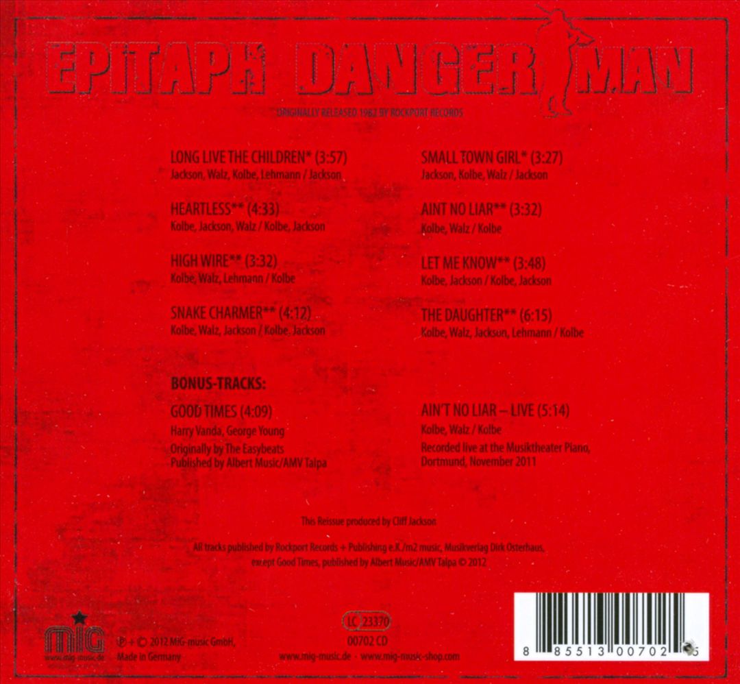 Danger Man cover art