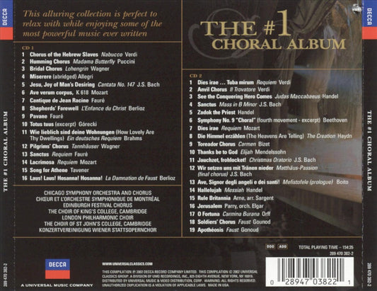 #1 Choral Album cover art