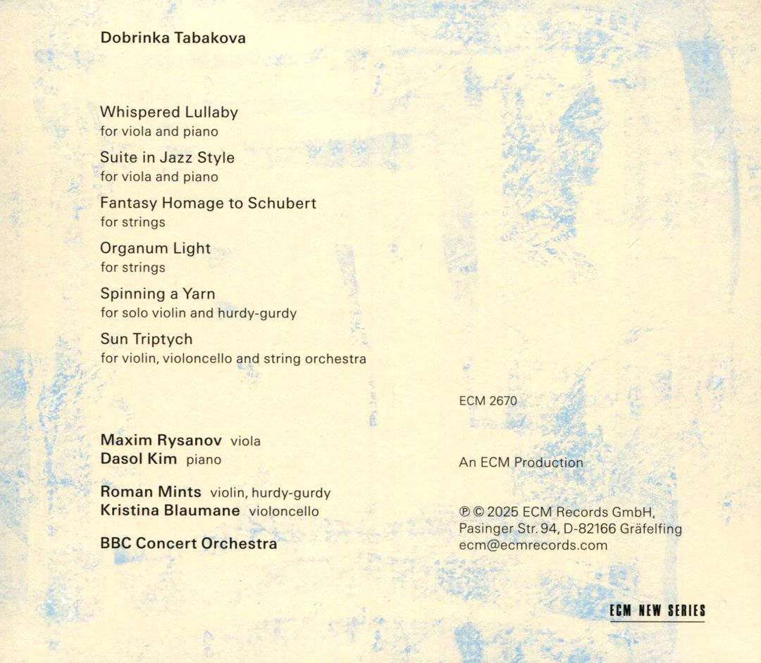 Dobrinka Tabakova: Sun Tryptich cover art