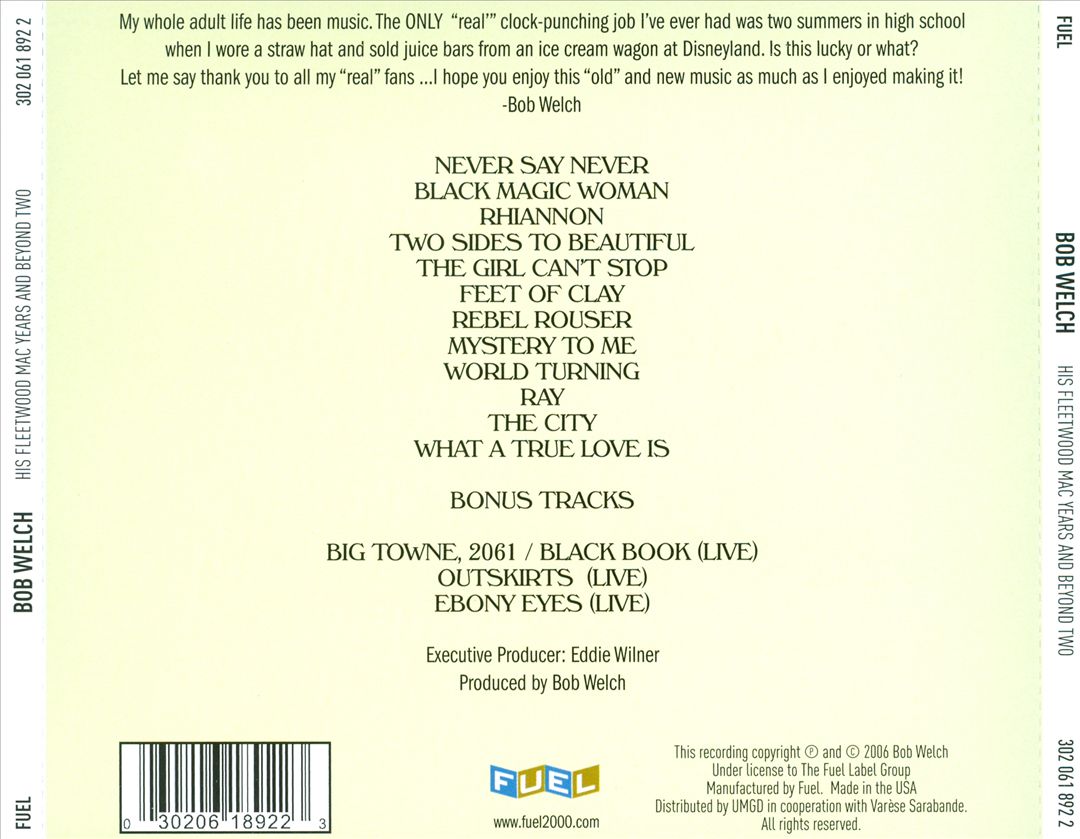 His Fleetwood Mac Years and Beyond, Vol. 2 cover art