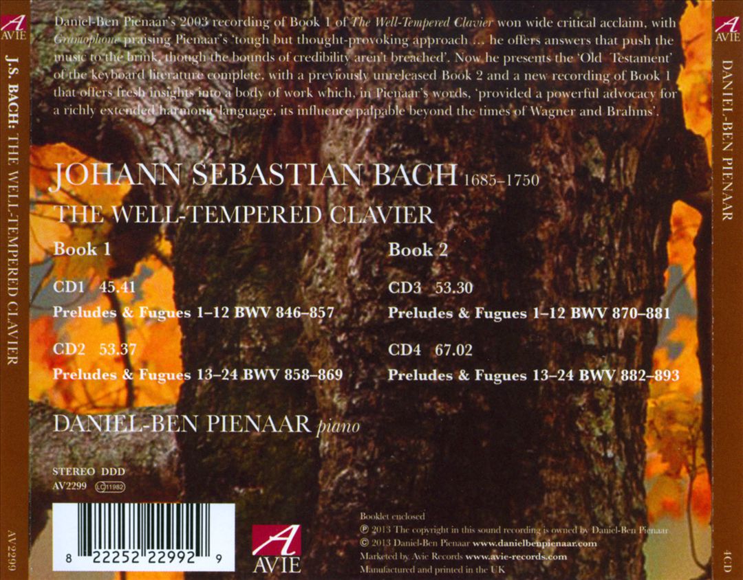 Bach: The Well-Tempered Clavier, Books 1 & 2 cover art