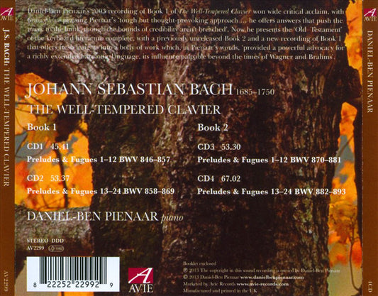 Bach: The Well-Tempered Clavier, Books 1 & 2 cover art