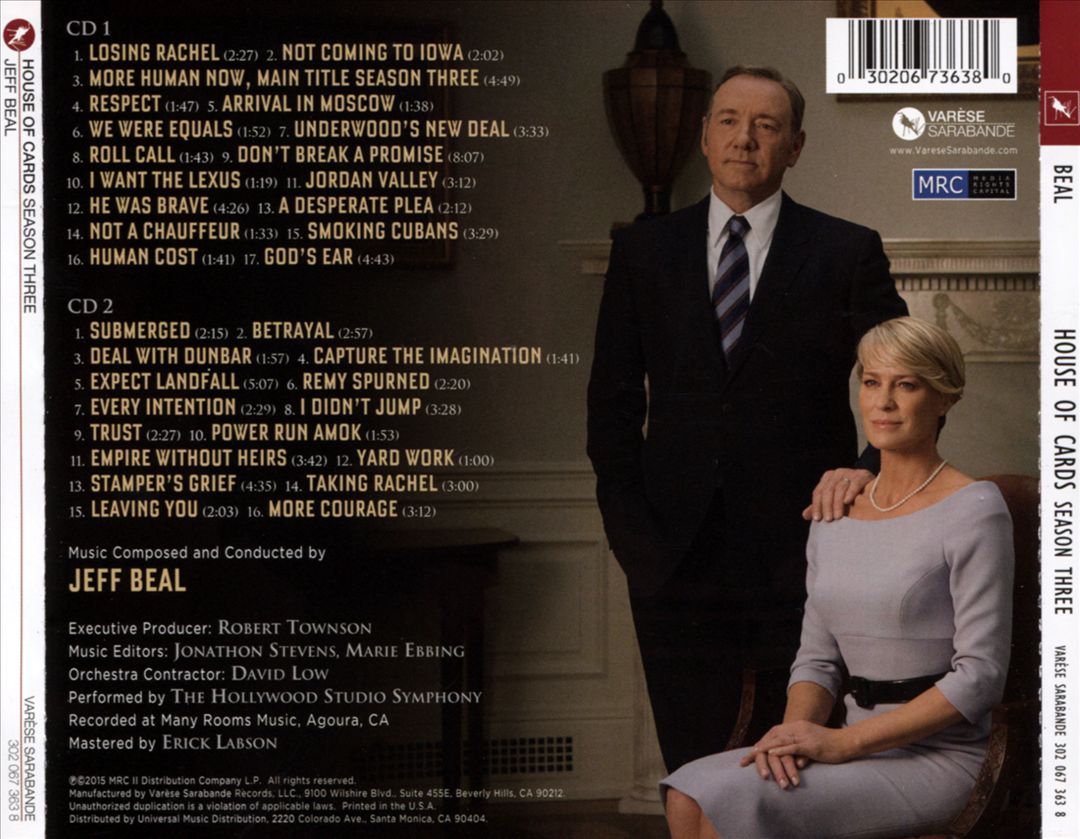 House of Cards: Season 3 [Music From the Netflix Original Series] cover art