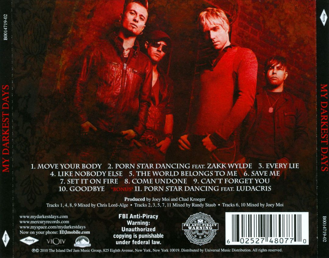 My Darkest Days cover art
