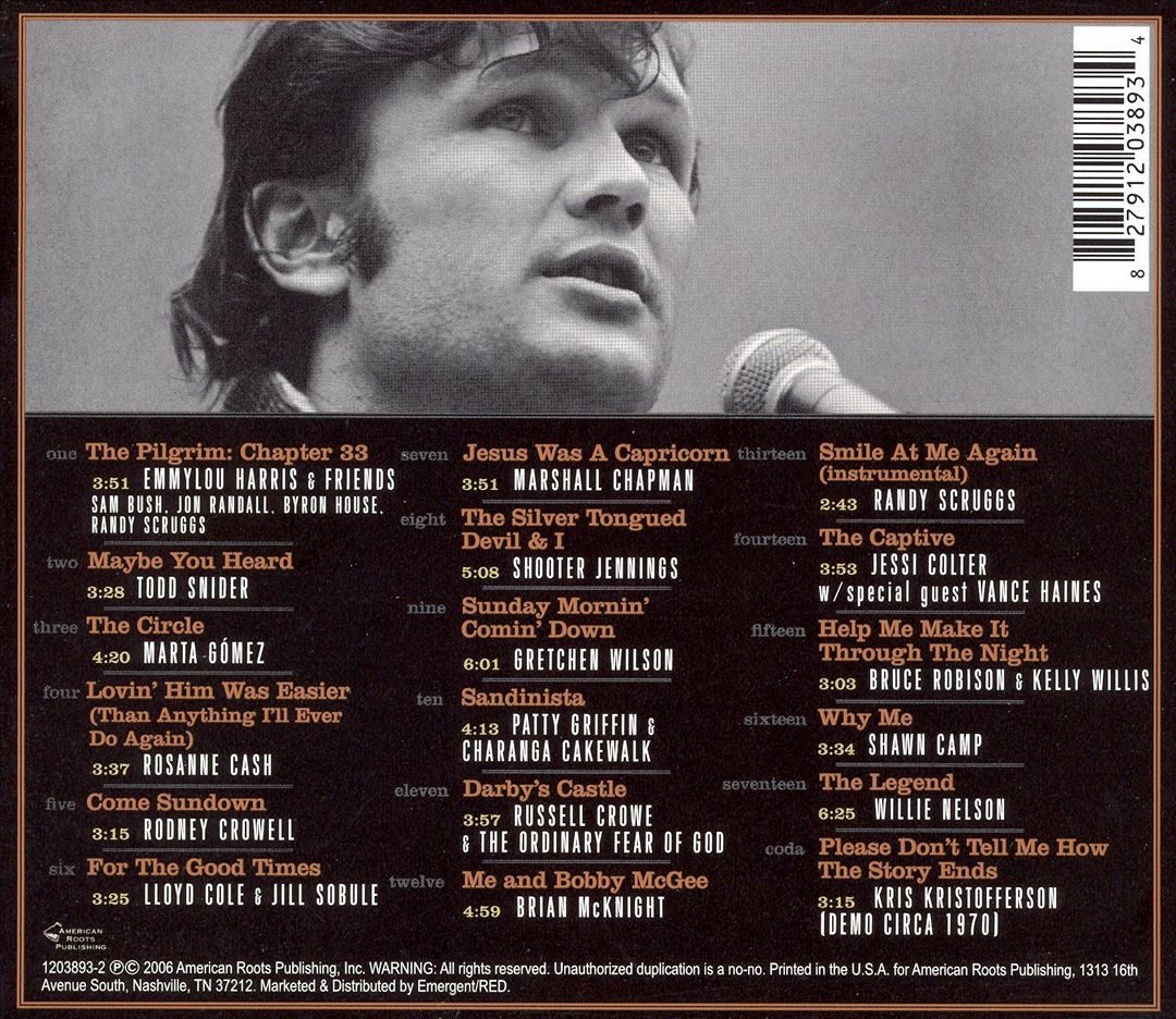 Pilgrim: A Celebration of Kris Kristofferson cover art