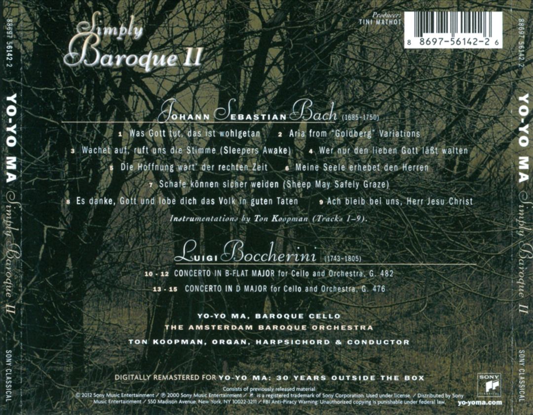 Simply Baroque II cover art