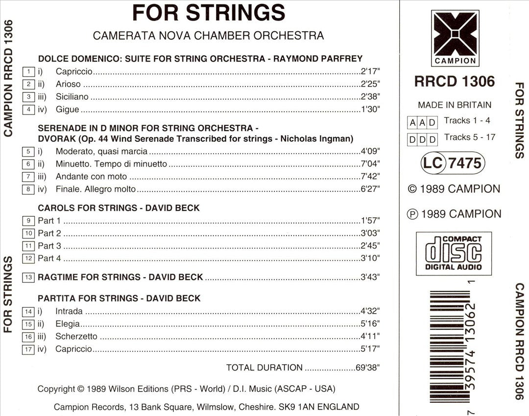For Strings cover art