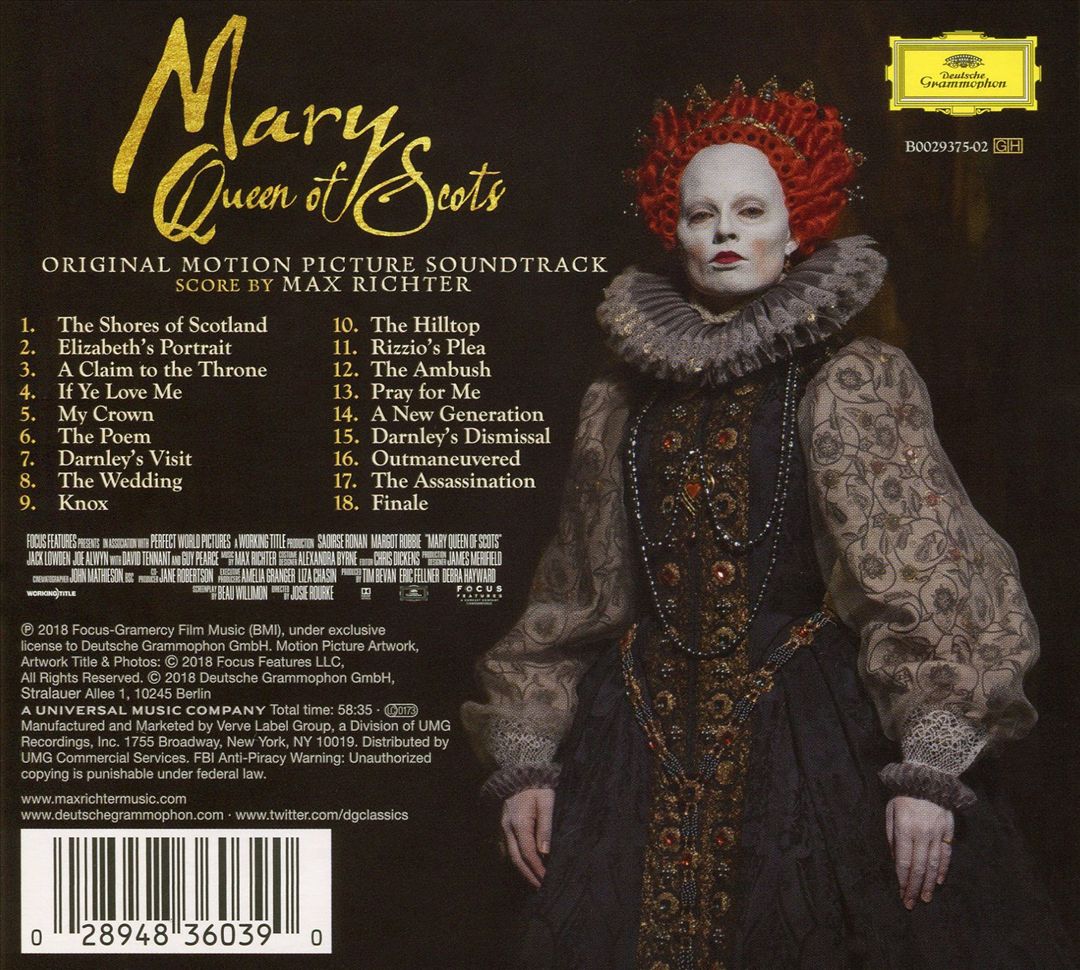 Mary Queen of Scots [2018] [Original Motion Picture Soundtrack] cover art