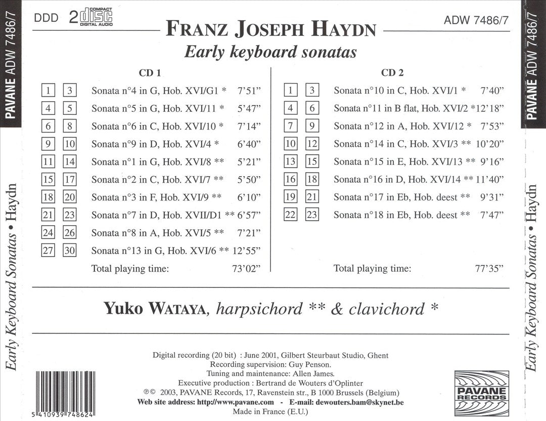 Haydn: Early Keyboard Sonatas cover art