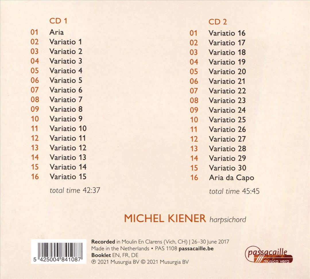 Bach: Goldberg Variations cover art