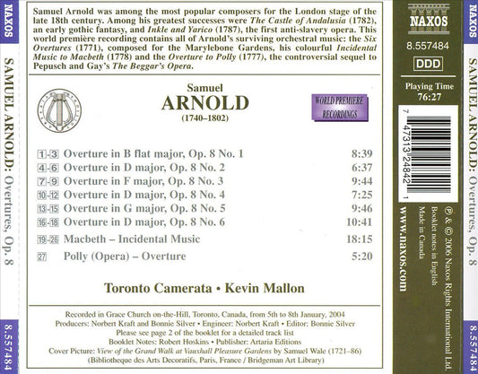Arnold: Overtures, Op. 8; Incidental Music to Macbeth cover art