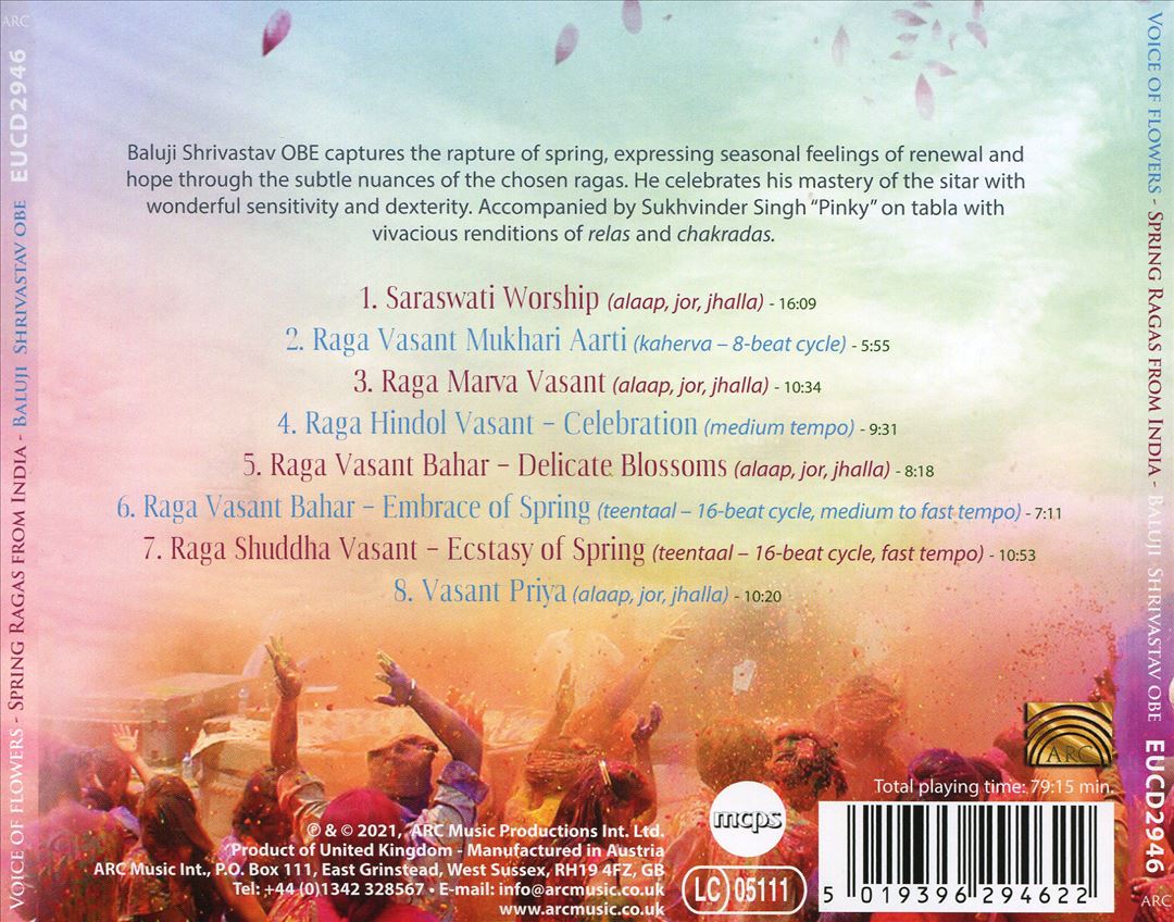 Voice of Flowers: Spring Ragas From India cover art