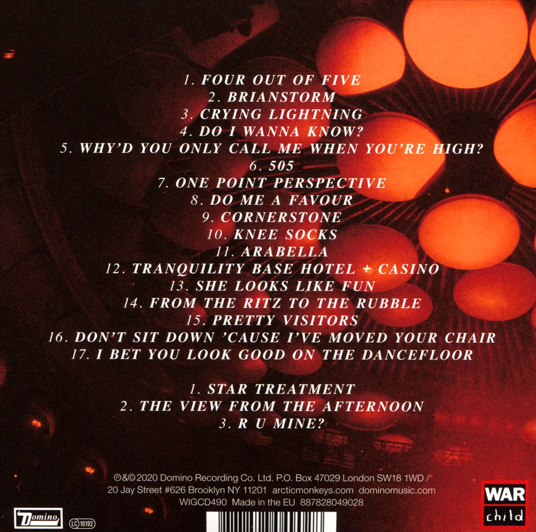 Arctic Monkeys: Live at the Royal Albert Hall cover art