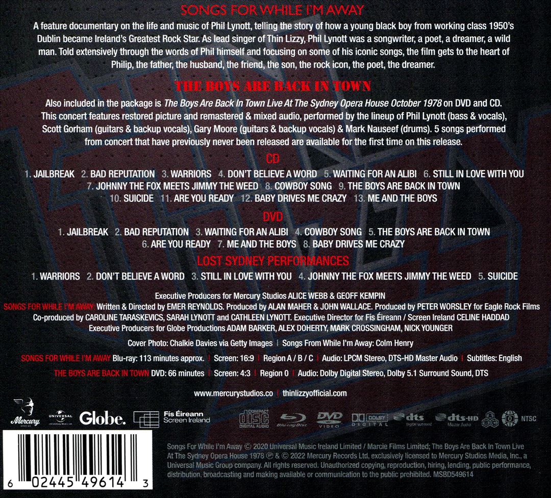 The Boys Are Back in Town Live at the Sydney Opera House October 1978/Songs for While I'm Away [CD/Blu-Ray/DVD] cover art