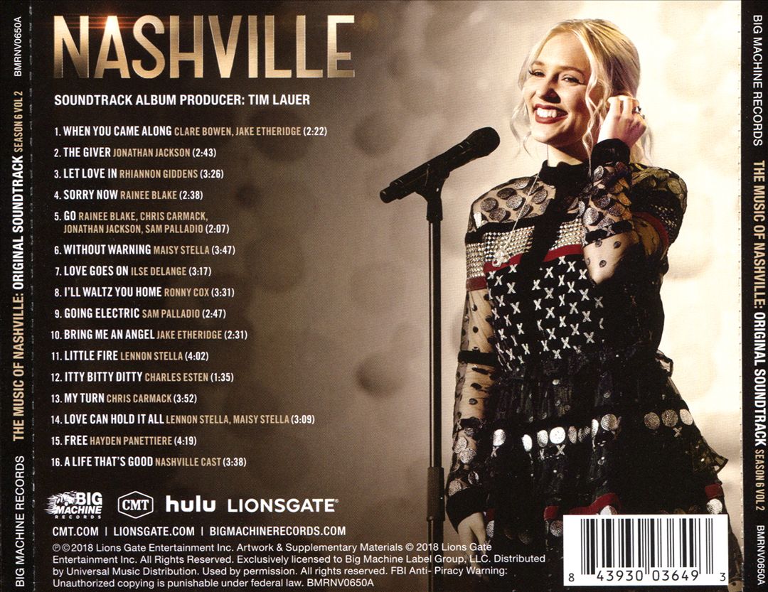 Music of Nashville: Season 6, Vol. 2 [Original TV Soundtrack] cover art