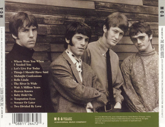 20th Century Masters - The Millennium Collection: The Best of the Grass Roots cover art