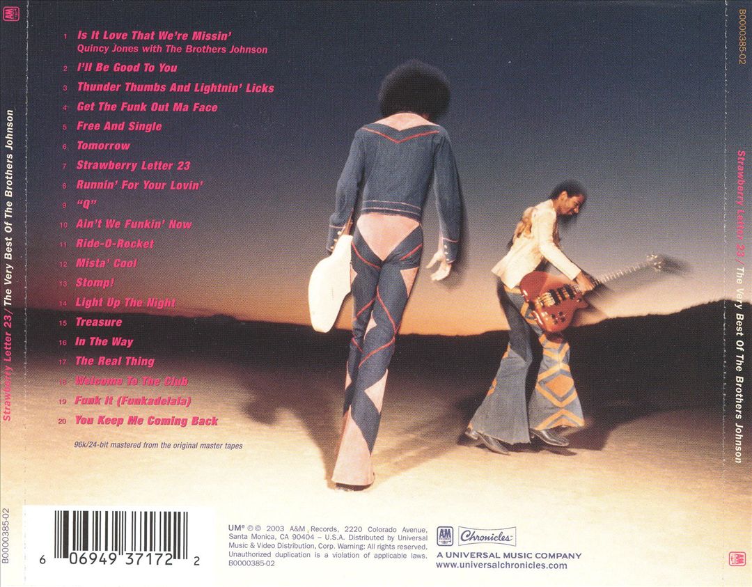 Strawberry Letter 23: The Best of the Brothers Johnson cover art