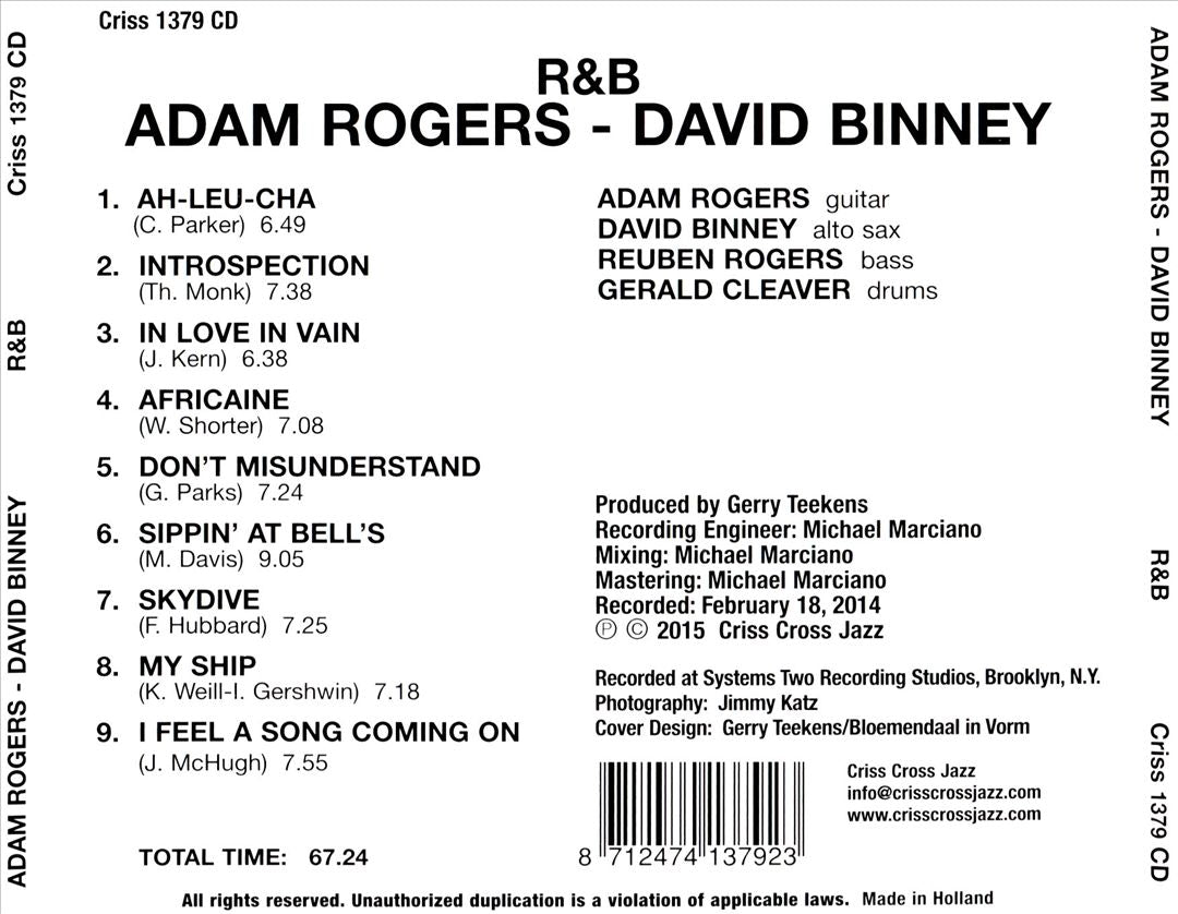 R&B cover art