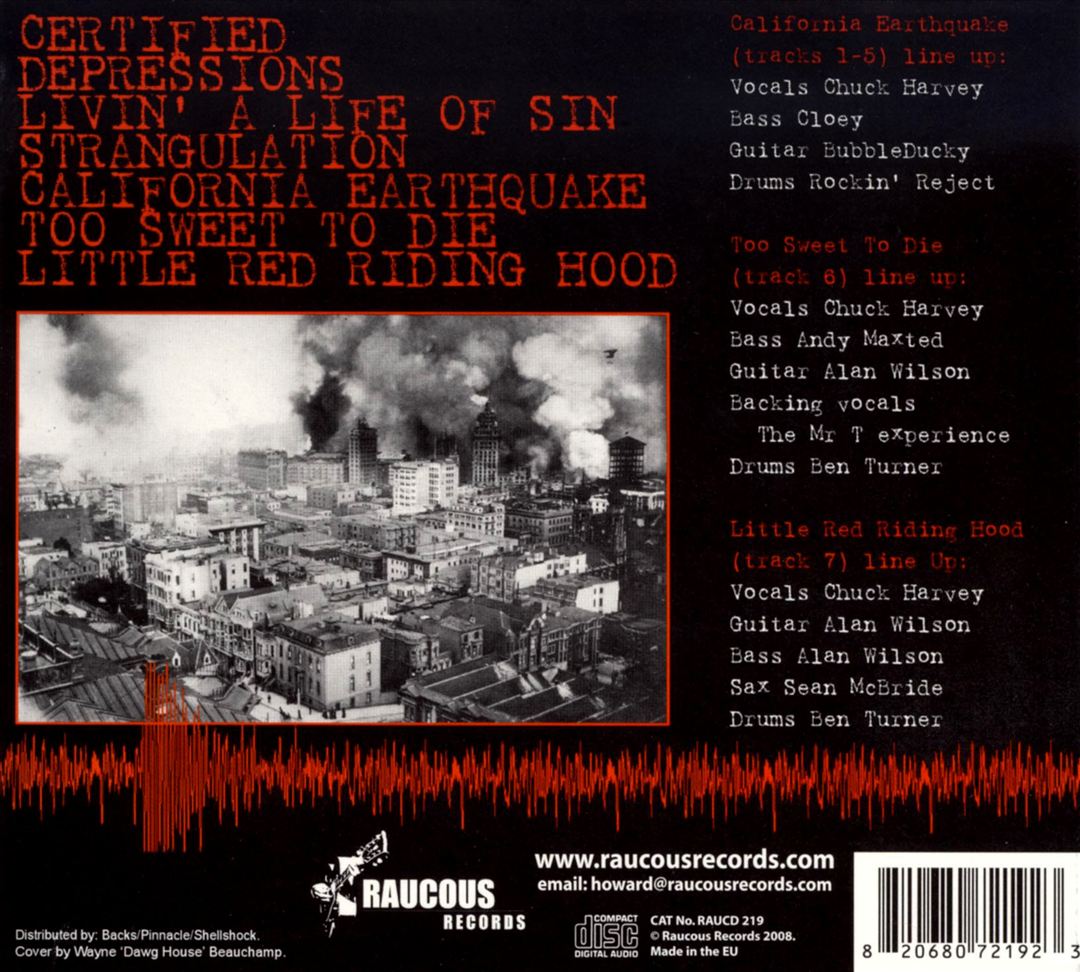 California Earthquake cover art