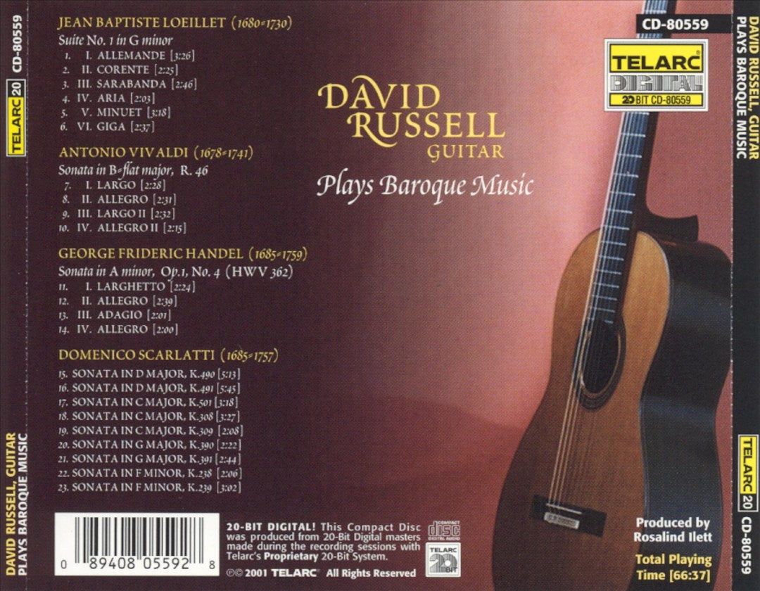 David Russel Plays Baroque Music cover art