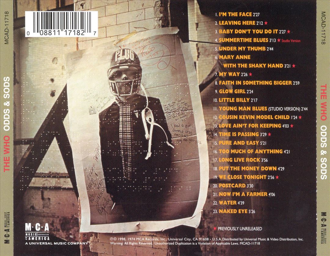 Odds & Sods cover art
