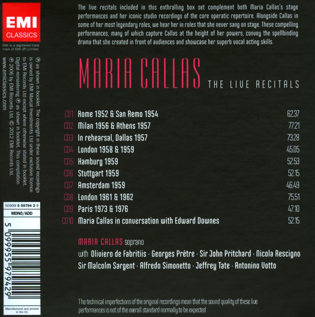 Live Recitals cover art