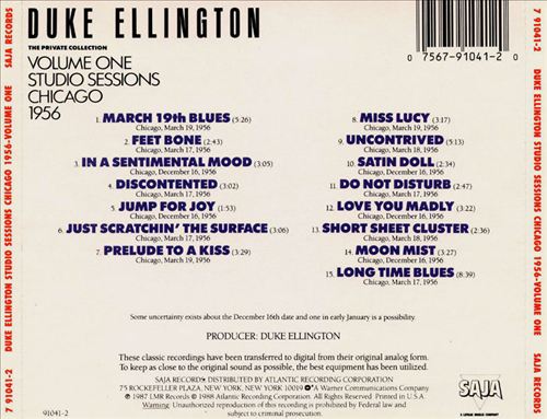 Private Collection, Vol. 1: Studio Sessions, Chicago 1956 cover art