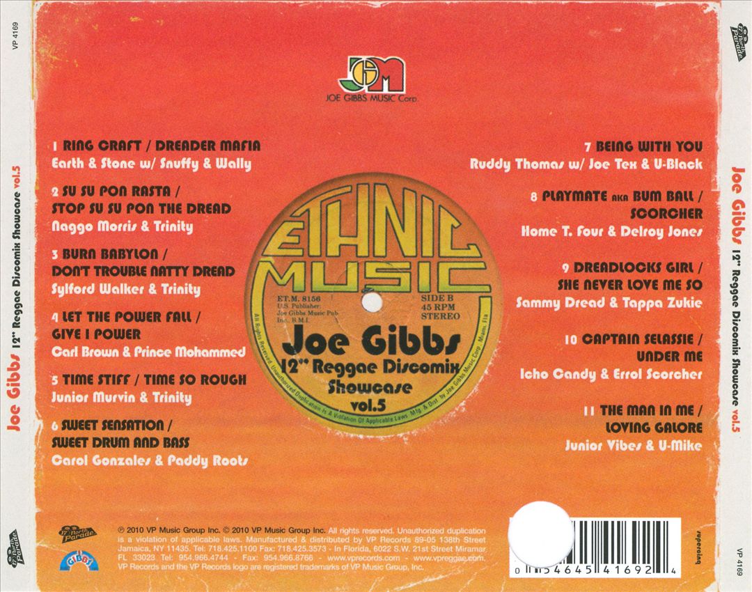 12" Reggae Discomix Showcase, Vol. 5 cover art