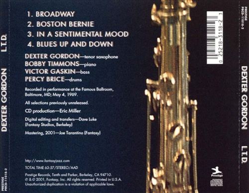 L.T.D. Live at the Left Bank cover art