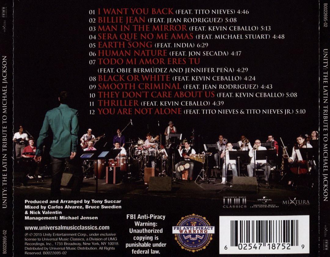 Unity: The Latin Tribute to Michael Jackson cover art