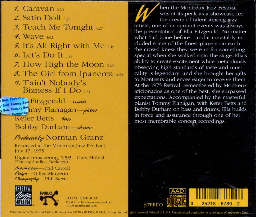 At the Montreux Jazz Festival 1975 cover art