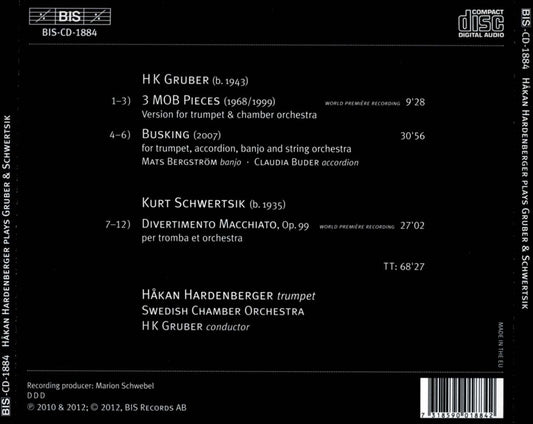 H.K. Gruber: 3 Mob Pieces; Busking; Kurt Schwertsik: Divertimento Macchiato cover art