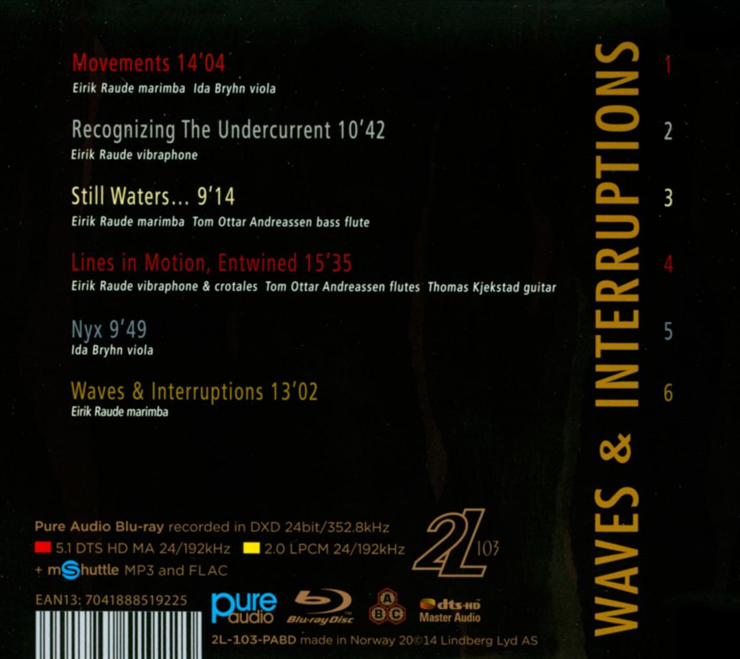 Bjørn Bolstad Skjelbred: Waves & Interruptions [Blu-Ray Audio] cover art