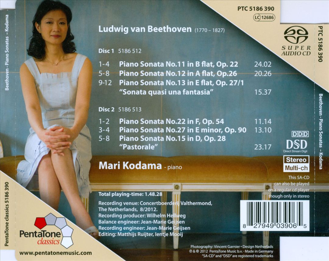 Beethoven: Piano Sonatas, Opp. 22, 26, 27/1 "Pastorale", 54 & 90 cover art