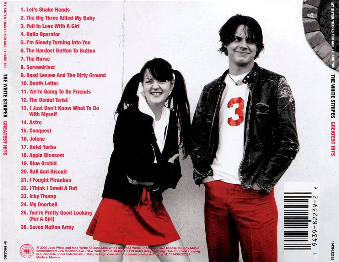 White Stripes Greatest Hits cover art