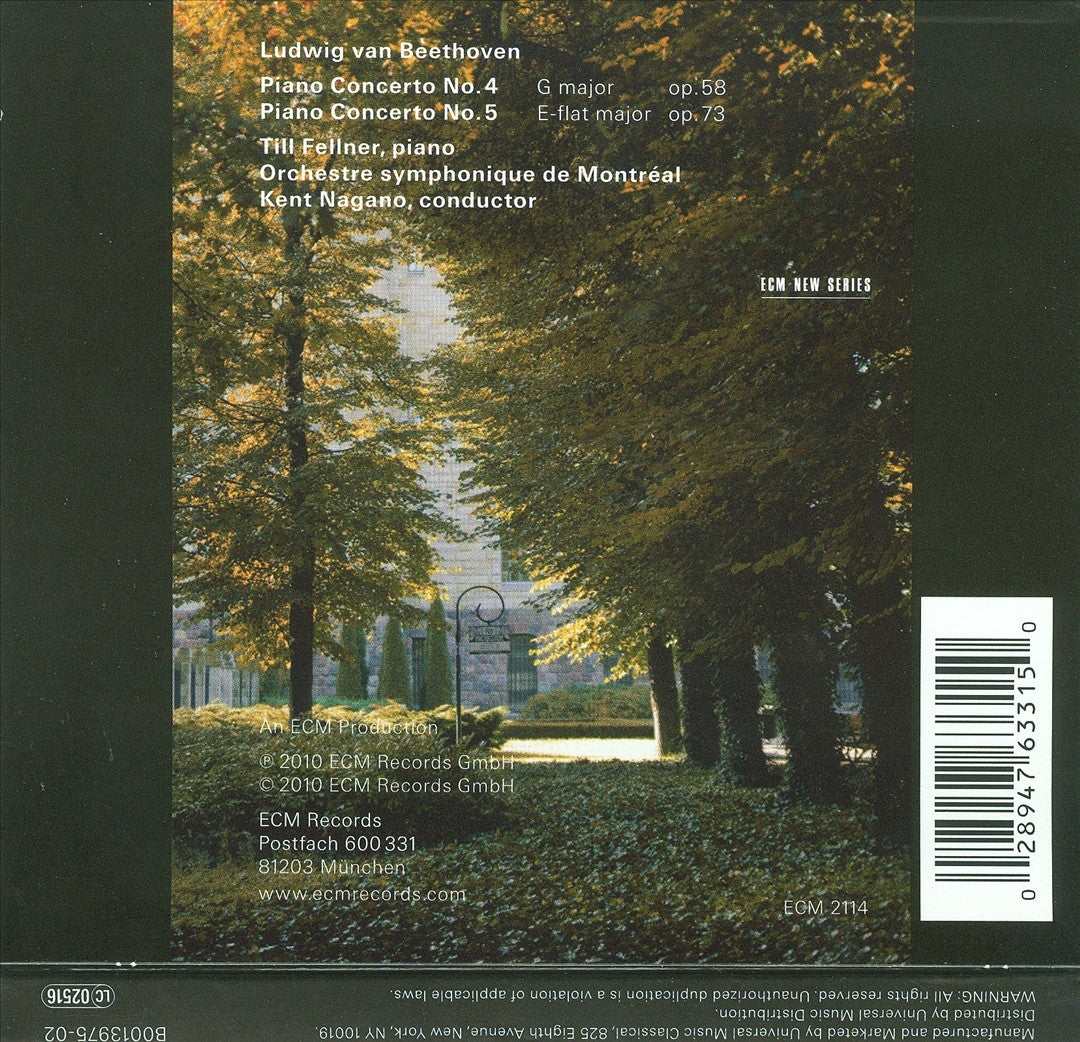 Beethoven: Piano Concertos Nos. 4 & 5 cover art