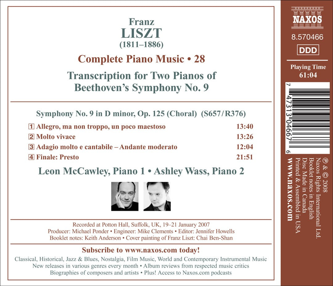 Liszt: Complete Piano Music, Vol. 28 cover art