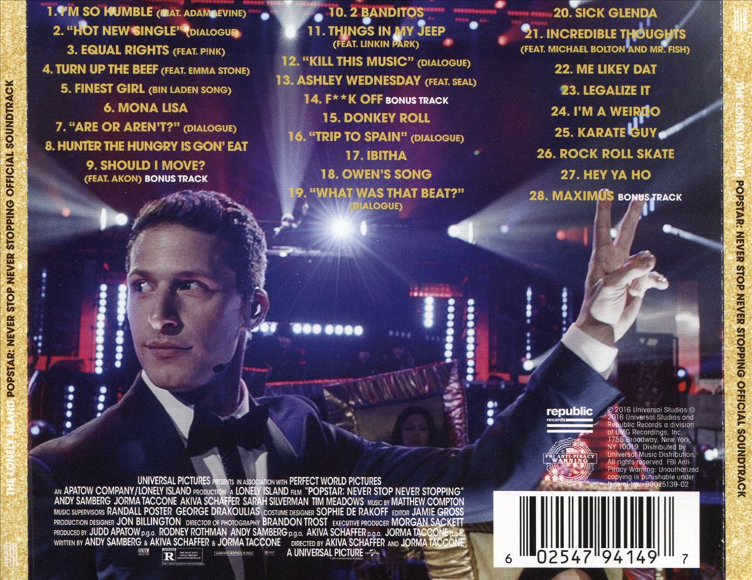 Popstar: Never Stop Never Stopping [Original Motion Picture Soundtrack] cover art