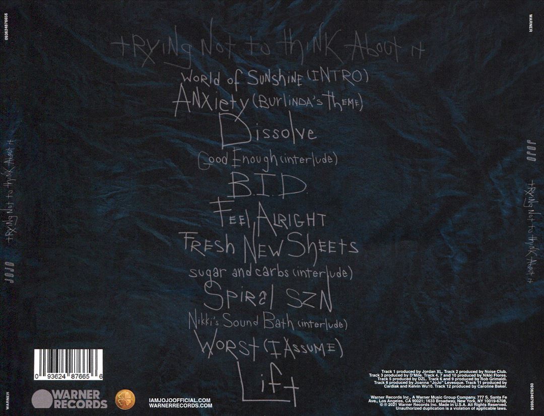 Trying Not To Think About It cover art