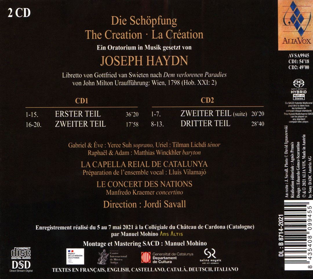 Joseph Haydn: Die Schöpfung cover art