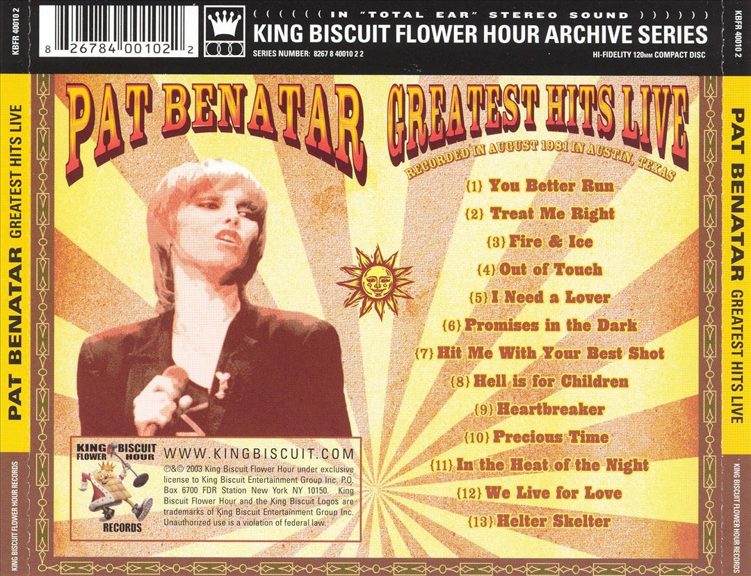 Greatest Hits Live cover art