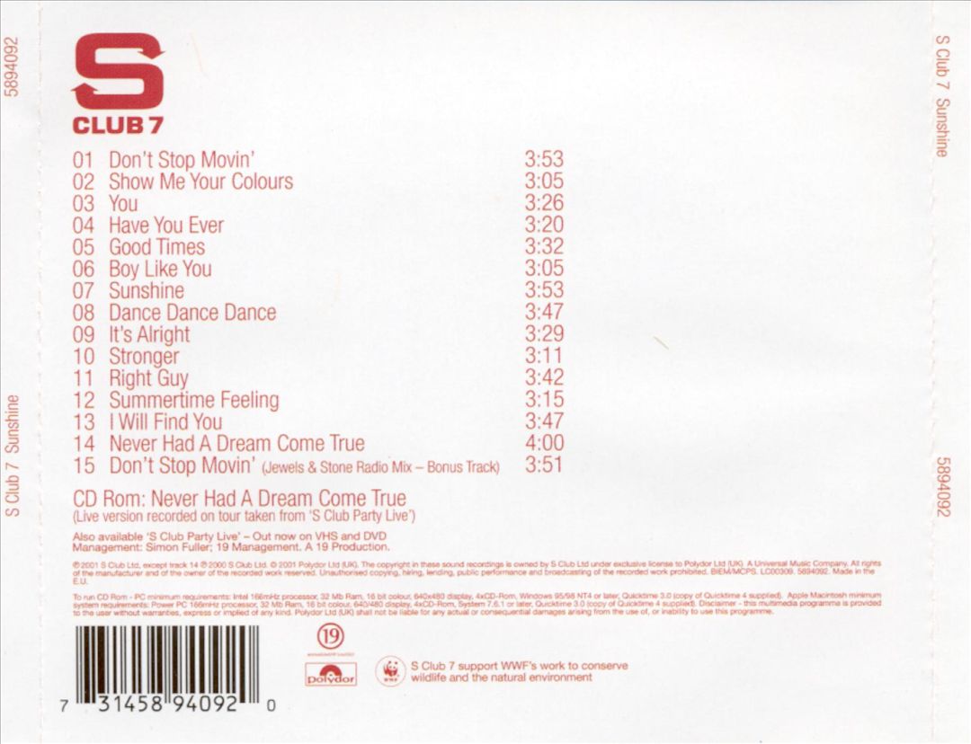 Sunshine [Bonus Tracks] cover art